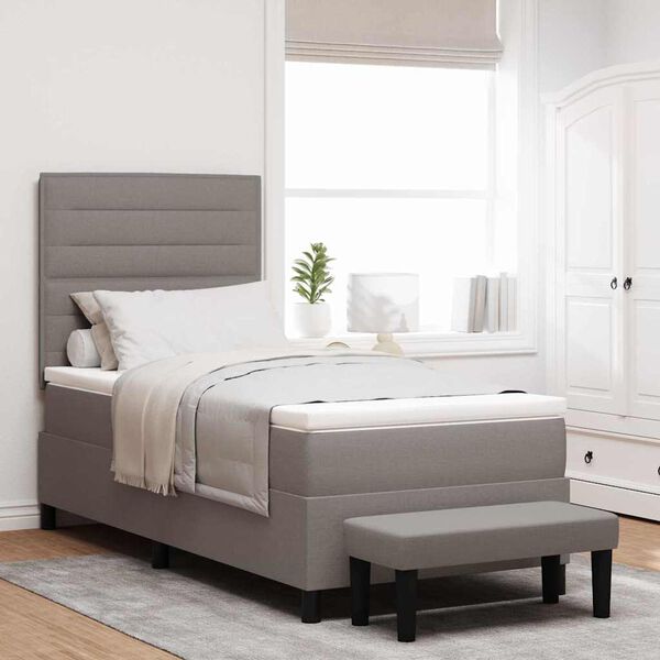 vidaXL Karbi vedrumadrats madratsiga Pruunikashall 100 x 200 cm kangas