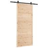 vidaXL Libisev uks Naturaalne 80 x 208 cm Toekas m&auml;nnipuit