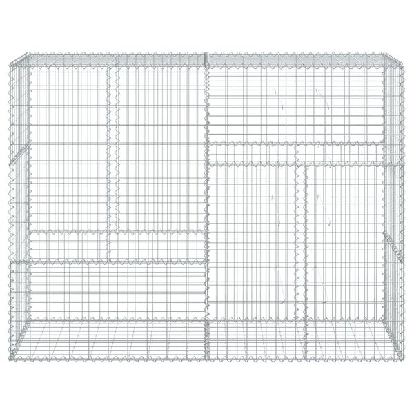 vidaXL kattega gabioonkorv, 200 x 50 x 150 cm, tsingitud raud