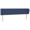 vidaXL voodipeats servadega, sinine, 183x23x78/88 cm, kangas