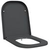 vidaXL Tualettsari Antratsiit 47,5 x 35 x 3,6 cm Duroplast