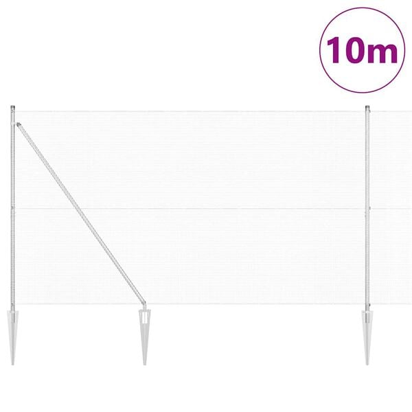 vidaXL Aiapost H&otilde;bedane 10 x 1,5 m (12 x 12 mm kangas) Teras