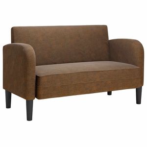 vidaXL istme diivan, pruun, 110 cm, kunstnahk