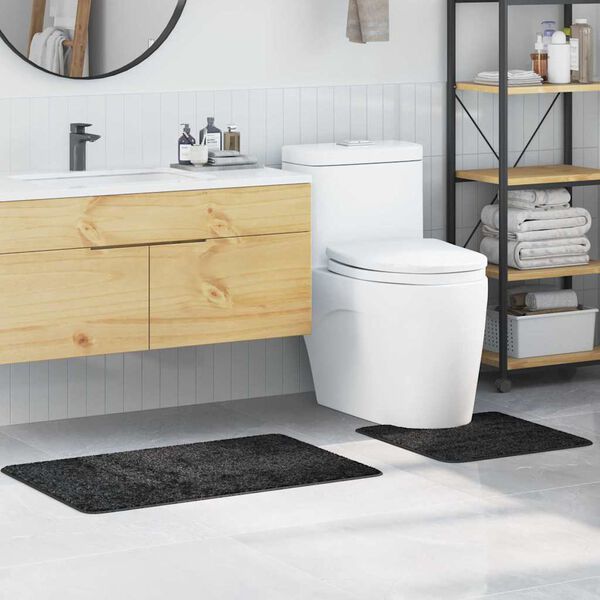 vidaXL Libisemiskindel vannimatti komplekt 2 pcs Tumehall PP