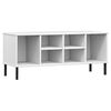 vidaXL kingariiul metalljalgadega, valge, 106x35x45 cm t&auml;ispuit "OSLO"