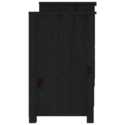vidaXL puhvetkapp, must, 164 x 37 x 68 cm, männipuit