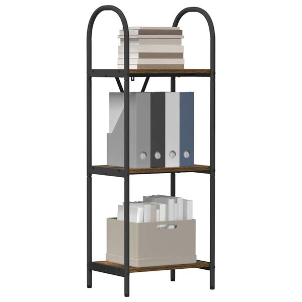 vidaXL Raamatukapp Suitsetatud tamm 40 x 30 x 109 cm Tehispuit