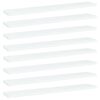 vidaXL riiuliplaadid 8 tk, valge, 60x10x1,5 cm, puitlaastplaat