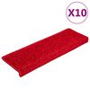 vidaXL trepimatid 10 tk 65 x 21 x 4 cm punased ristk&uuml;likukujulised servad