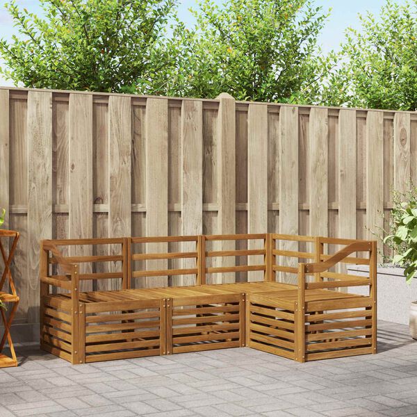 vidaXL Diivanikomplektid 4 pcs Neutraalne Tugev akatsiapuu