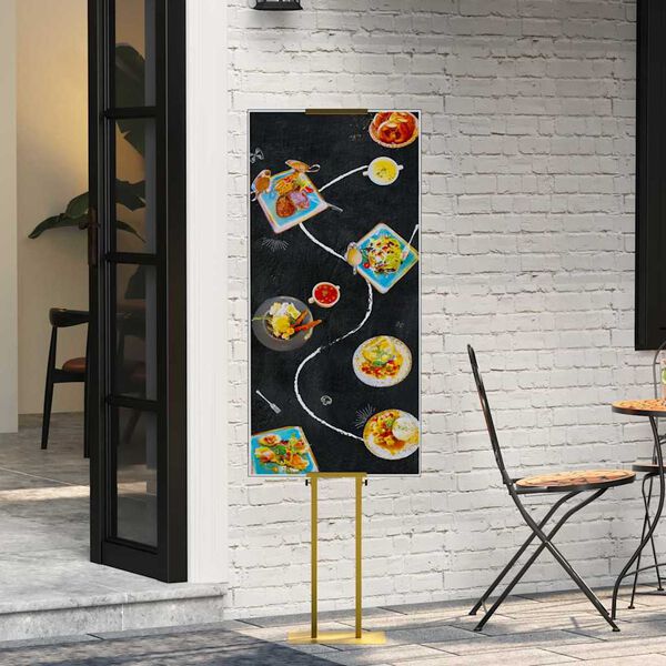 vidaXL Messin&auml;itus Displays 2 pcs Kuldne 30 x 24 x 214 cm Teras