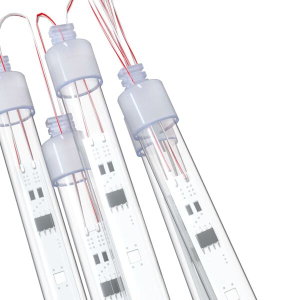 vidaXL meteoorvalgusti, 8 tk, 50 cm, sinine, 288 LEDi, tuppa/õue