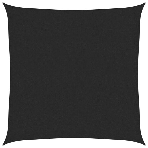 vidaXL päikesepuri 160 g/m² must 2 x 2 m HDPE