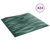 vidaXL Seinapaneelid 24 pcs Kivi Roheline 50 x 50 cm XPS Vaht