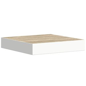 vidaXL seinariiul, tamm ja valge, 23 x 23,5 x 3,8 cm MDF