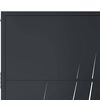 vidaXL aiavärav, antratsiithall, 100 x 200 cm, terasest, murukujundusega