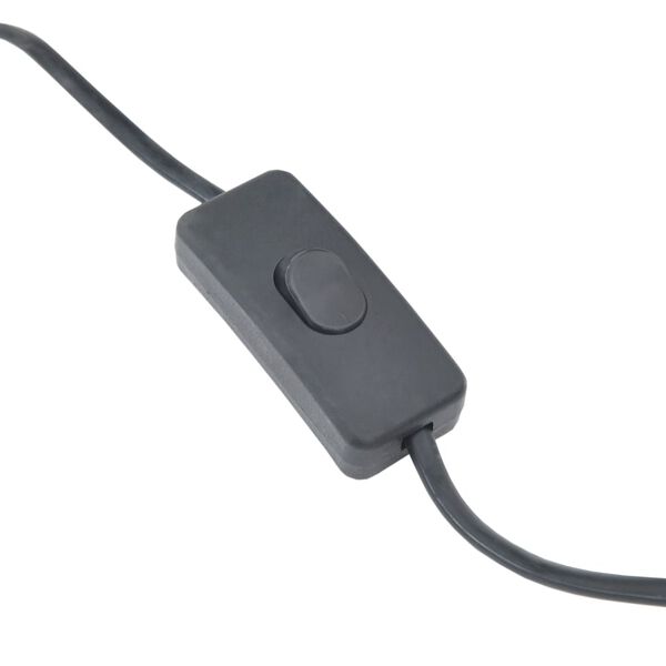 vidaXL p&otilde;randalamp, paju, must 52 cm, E27