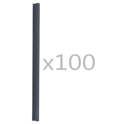 vidaXL 100 tk aiavõrguklambrid PVC antratsiithall