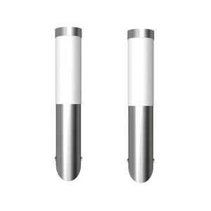 vidaXL õue seinavalgustid 2 tk, roostevaba teras