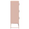 vidaXL Highboard Pink 68x39x123 cm Teras