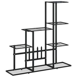vidaXL lillealus, 94.5x25x88 cm, must, metall