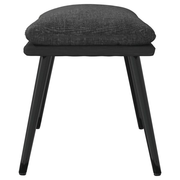 vidaXL jalapink, tumehall, 45x29,5x35 cm, kangas ja kunstnahk