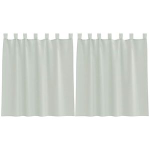 vidaXL aasadega voilee kardinad 2 tk, helehall, 140 x 140 cm