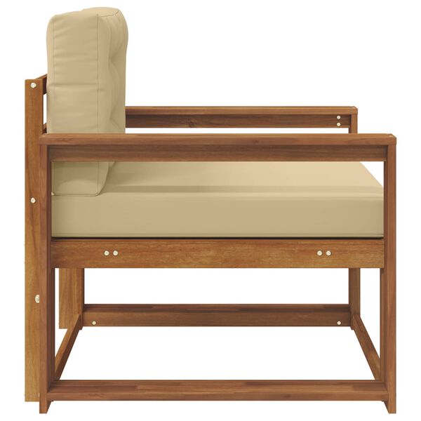 vidaXL V&auml;ljas Keskmine Diivan Tugev akatsiapuu Neutraalne