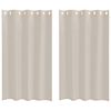 vidaXL Voile Kardin 2 tk Liivakarva 175 x 140 cm Pol&uuml;ester