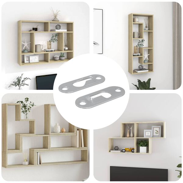 vidaXL V&otilde;tmeaugu Riputus 2 pcs H&otilde;bedane 45 x 16 x 3.5 mm Raud