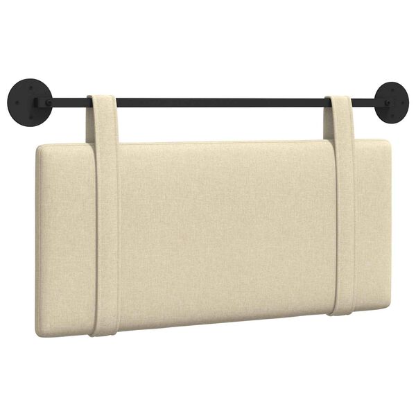 vidaXL Rippuv Peatoe Seinale kinnitatav cream 90 x 55 x 5 cm kangas