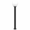 vidaXL pollarvalgusti 120 cm must IP44