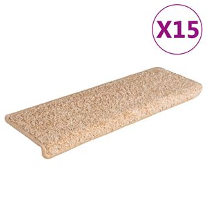 vidaXL trepimatid 15 tk 65 x 21 x 4 cm kuldsed ristk&uuml;likukujulised servad