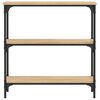 vidaXL konsoollaud Sonoma tamm 75 x 22,5 x 75 cm töödeldud puit