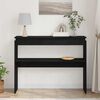 vidaXL Konsoollaud Must tamm 80 x 30 x 102 cm Tehispuit