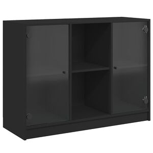 vidaXL puhvetkapp, must, 102x37x75,5 cm, tehispuit