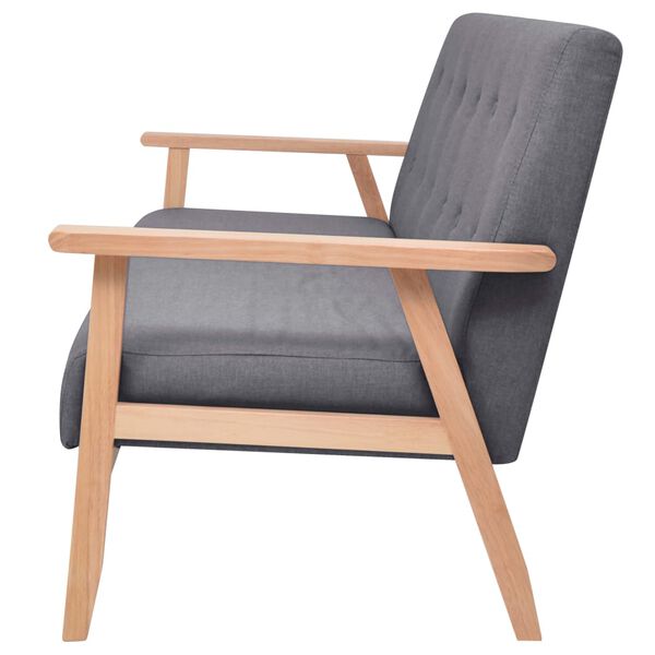 vidaXL 3-osaline diivanikomplekt, kangast, tumehall