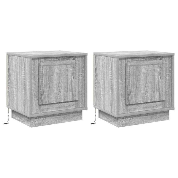 vidaXL &Ouml;&ouml;lambi kapp 2 pcs Hall 44 x 34,5 x 45 cm Tehispuit