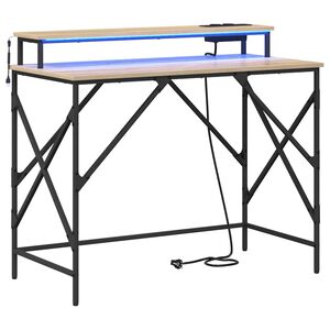 vidaXL Laud Sonoma tamm 100 x 50 x 86,5 cm Tehispuit
