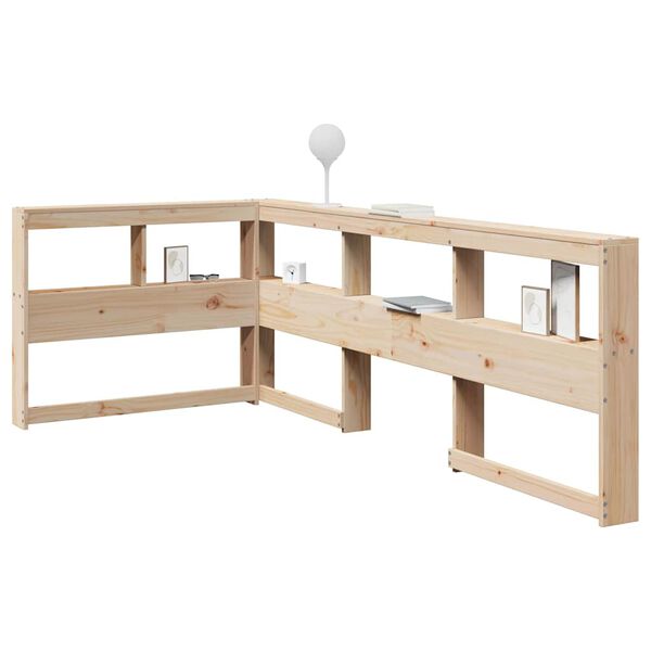 vidaXL raamatukapi peatsi L-kujuline, 75 cm, m&auml;nnipuit