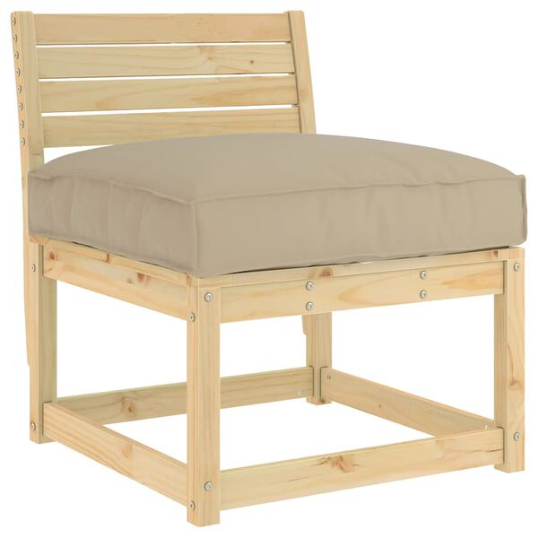 vidaXL Padi Pruunikashall 70 x 70 x 12 cm Oxfordi kangas