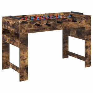 vidaXL Foosball laud Suitsetatud tamm 125 x 60,5 x 80 cm Tehispuit