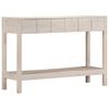 vidaXL konsoollaud, valge, 110 x 35 x 75 cm, mangopuit