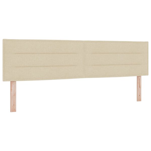 vidaXL LED peatoed LED -ribatuledega peaga cream 180 cm Pol&uuml;ester