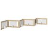vidaXL Kokkupandav koerte v&auml;rav statiividega 6 pcs Sonoma tamm 602 cm