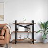 vidaXL Raamatukapp Vana puit 100 x 33,5 x 102 cm Tehispuit