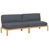 vidaXL Diivanikomplekt Antratsiit 240 x 92 x 69 cm Tugev akatsiapuu