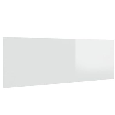vidaXL seinale kinnitatav voodipeats, kõrgläikega valge, 240x1,5x80 cm