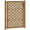 vidaXL aiav&auml;rav 100 x 125 cm ilmastikukindlast terasest ristikujulise mustriga