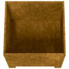 vidaXL jalgadega taimekast, rooste, 30x30x30 cm, Corten teras